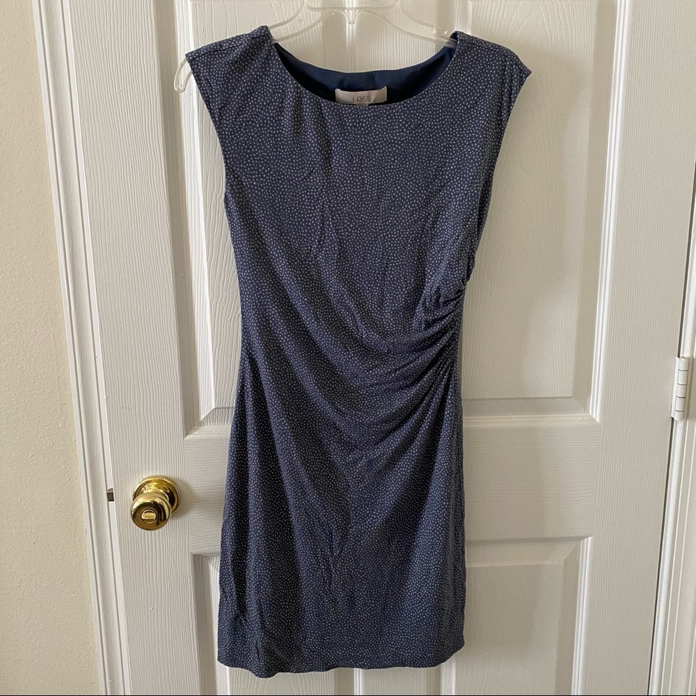Loft sleeveless patterned dress